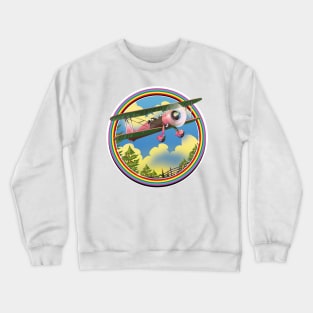 Rainbow Plane Crewneck Sweatshirt